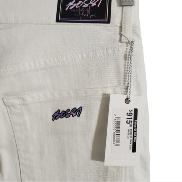 NWT BOSSI SPORTSWEAR White 3D Jeans Patron Of The New Edition HTF - Picture 7 of 13